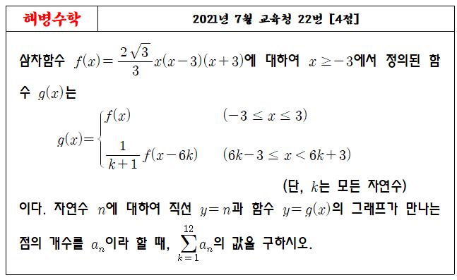 2021년 07월 교육청 22번
