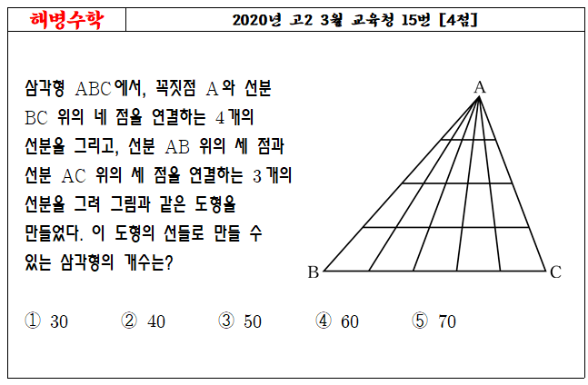 2020년 고2 3월 교육청 15번