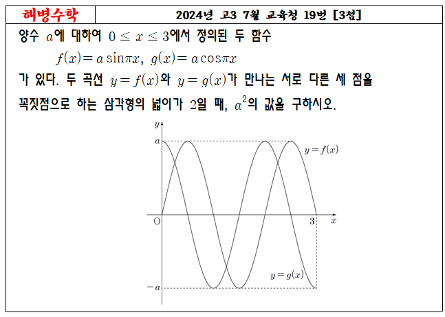 2024년 고3 7월 교육청 19번