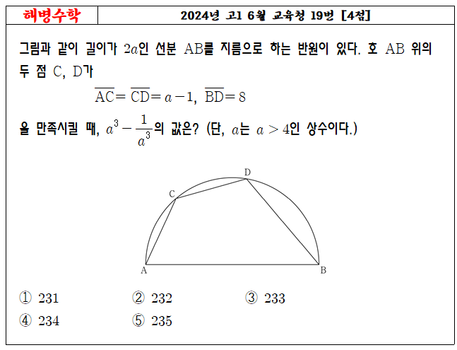 2024년 고1 6월 교육청 19번